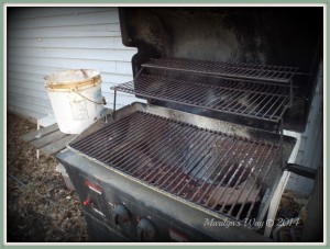 Old gas grill